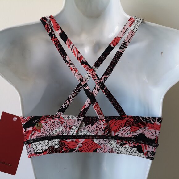 NWT LULULEMON ASSM Floral Print Nulux B/C Cup All Sport Energy Bra 6 *CNY *SE - Picture 4 of 6